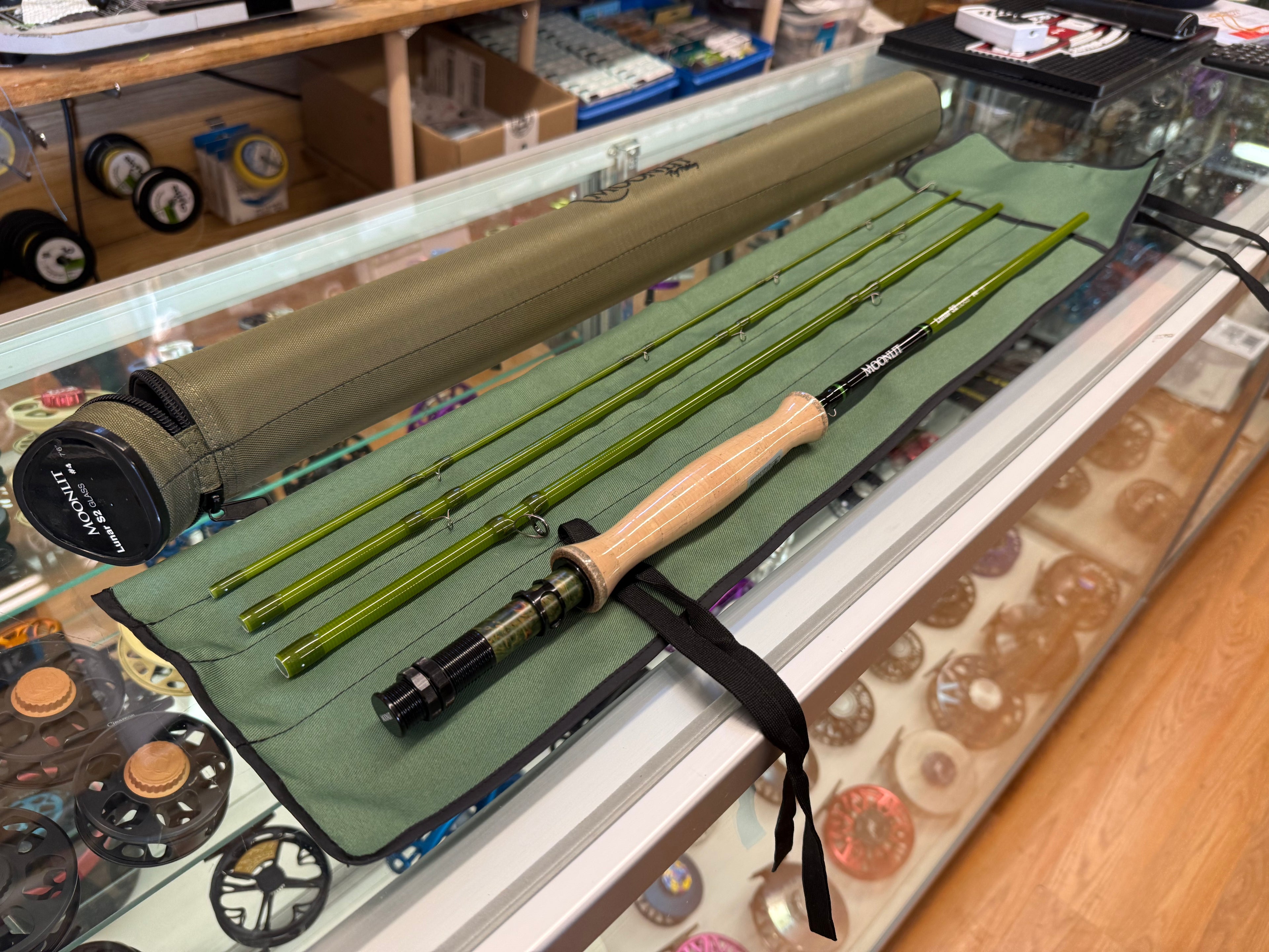 Moonlit Lunar S2 Glass 7'6" 4wt Fly Rod - BRAND NEW CONDITION - Wrapped