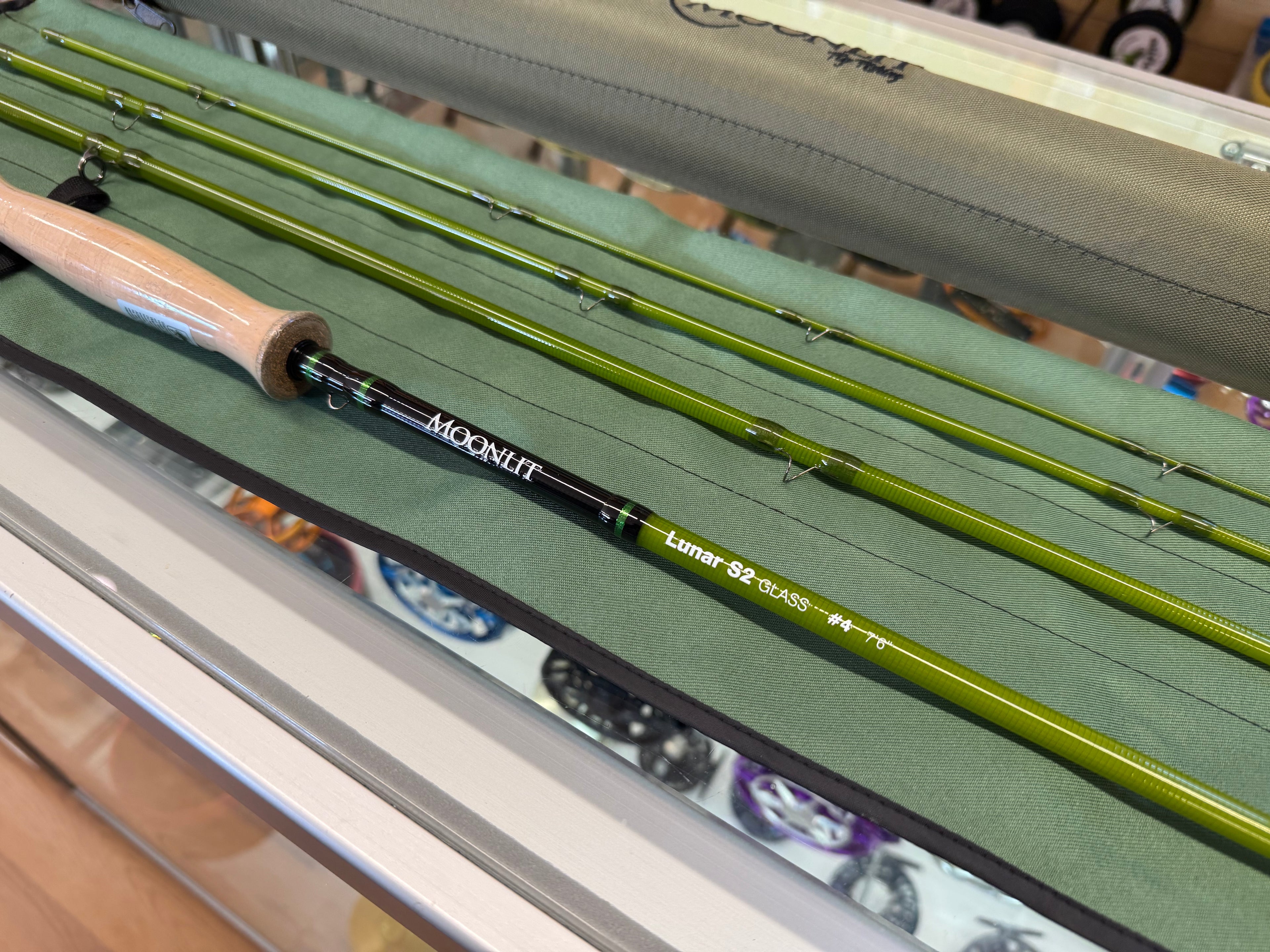 Moonlit Lunar S2 Glass 7'6" 4wt Fly Rod - BRAND NEW CONDITION - Wrapped