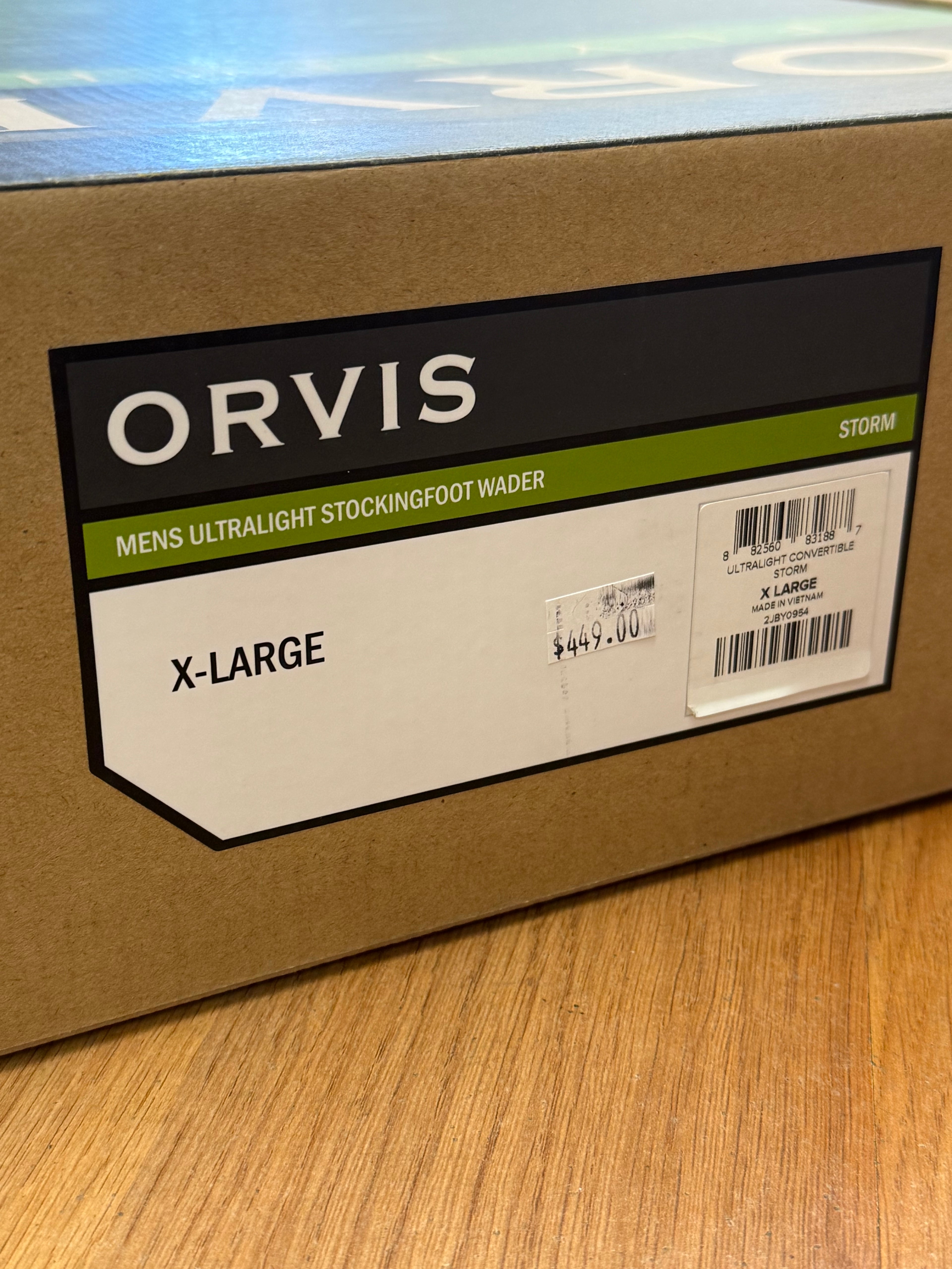 Orvis Mens Ultralite Stockingfoot wader X-Large 30% OFF CLEARANCE SALE