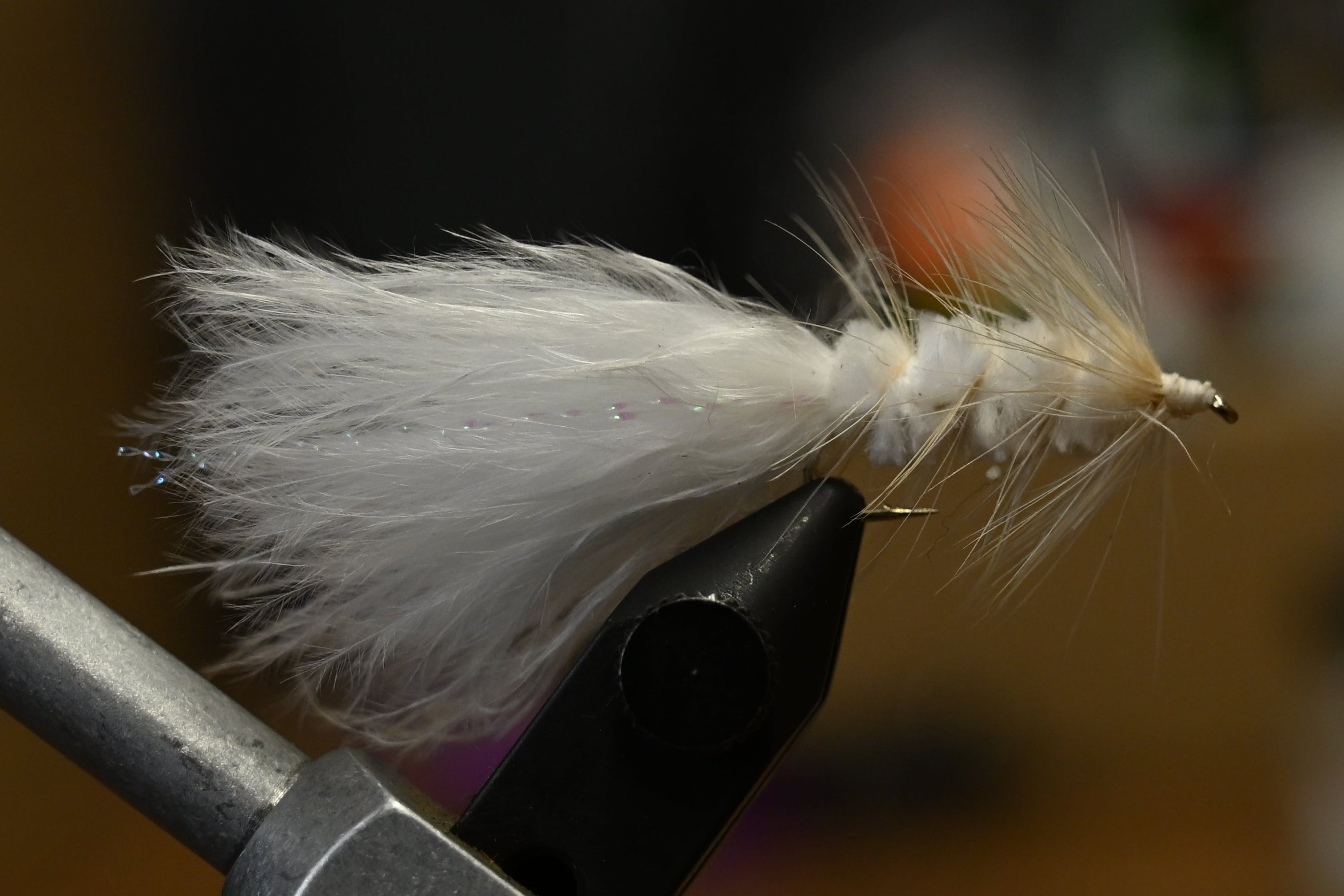 White Wooly Bugger - Staff tied
