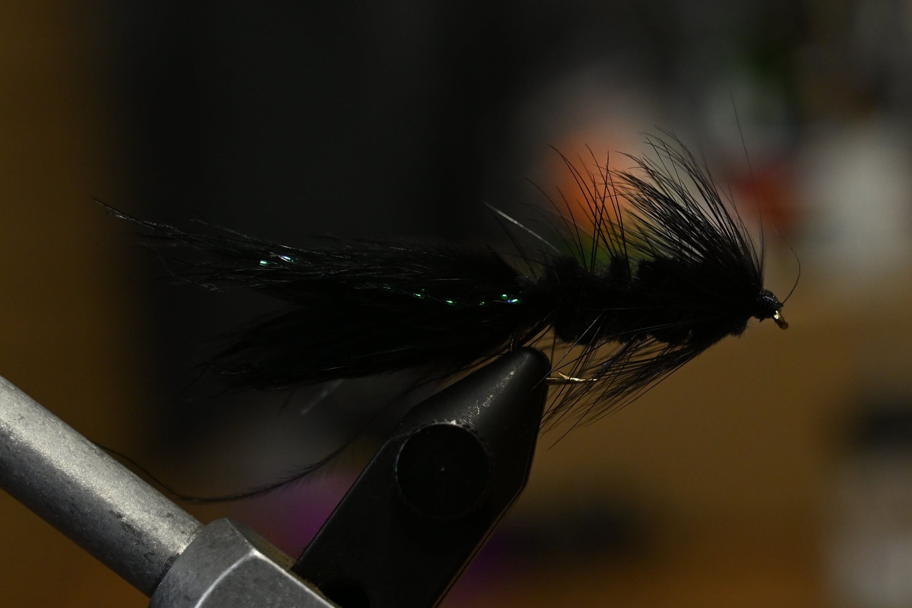 Black Wooly Bugger - Staff tied