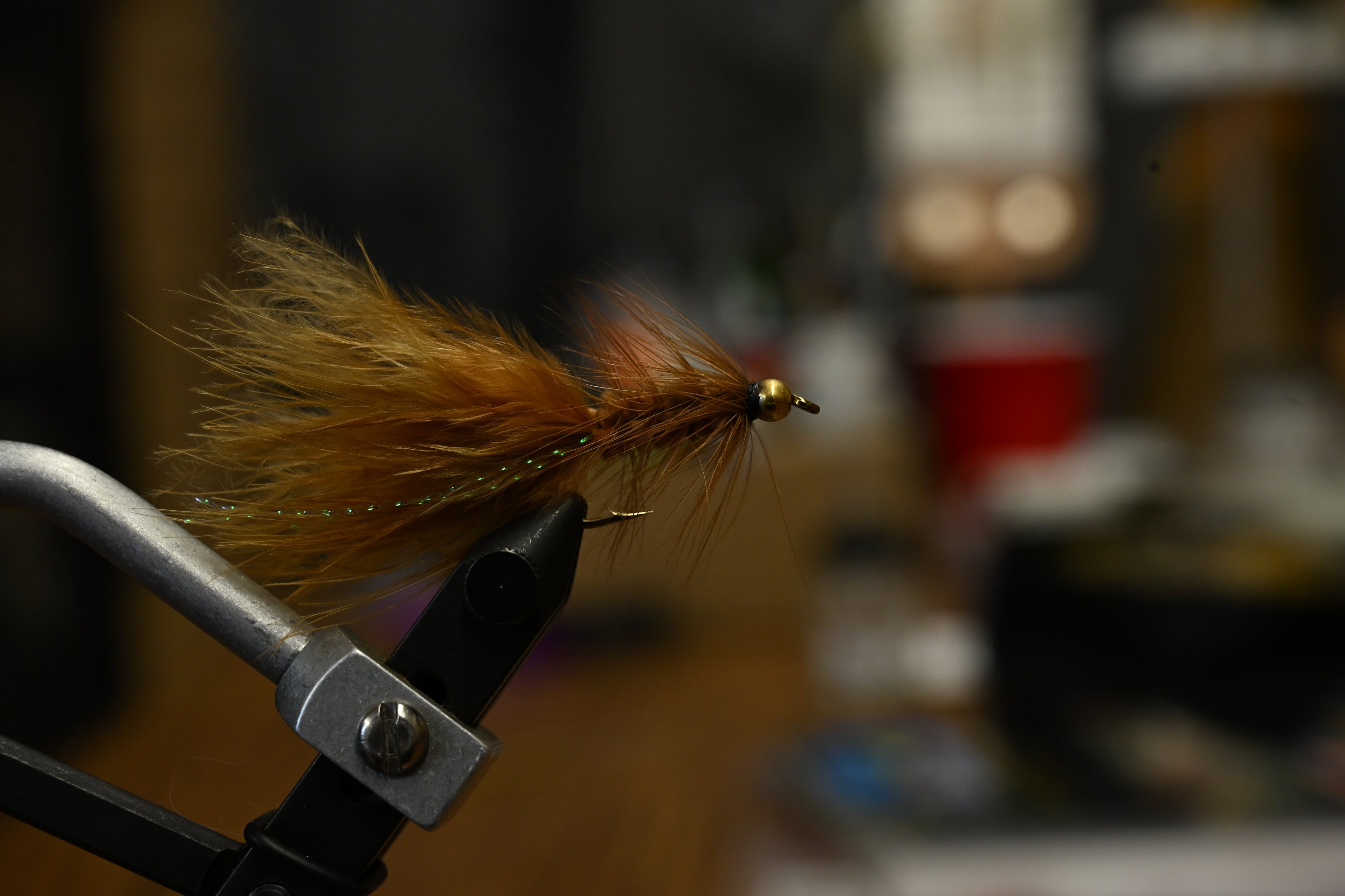 Ginger Bead Head Wooly Bugger - Staff tied