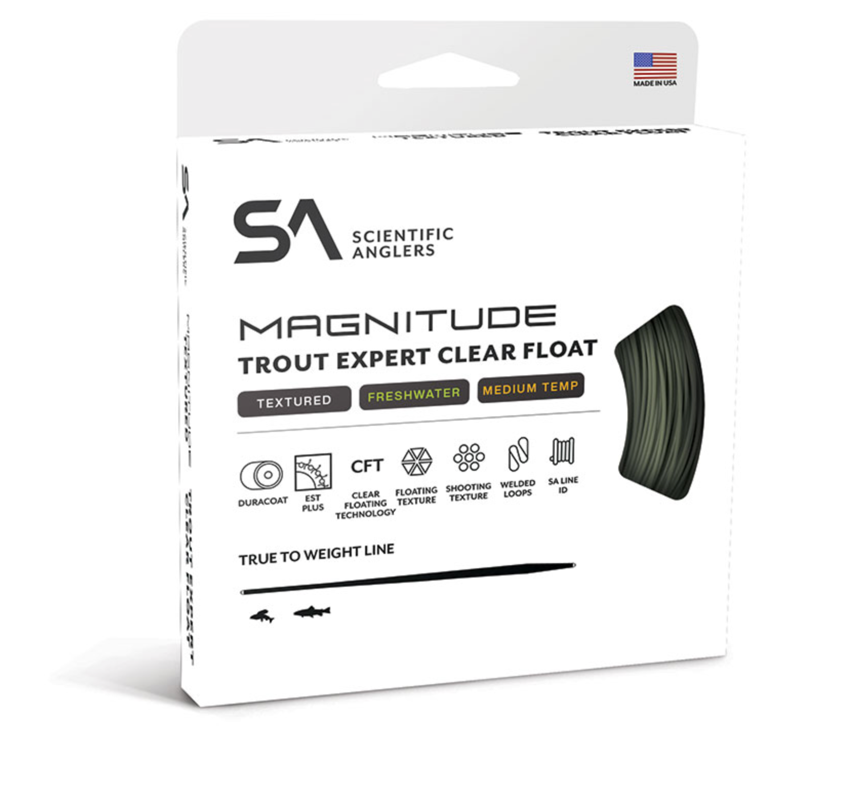 Scientific Anglers Magnitude Textured Trout Expert Clear Tip Float