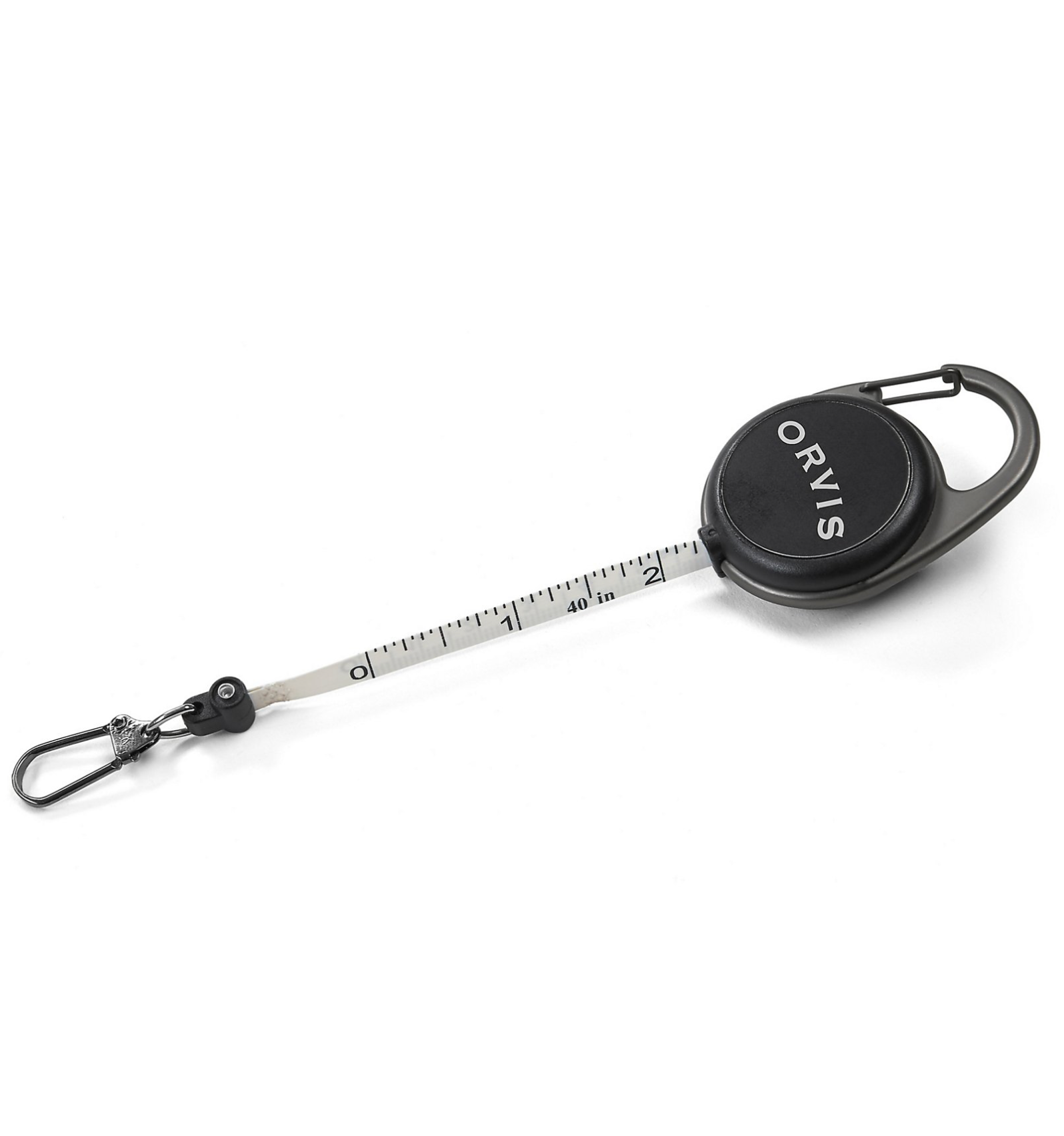 Orvis Black Nickel Carabiner Tape Measure Zinger Combo