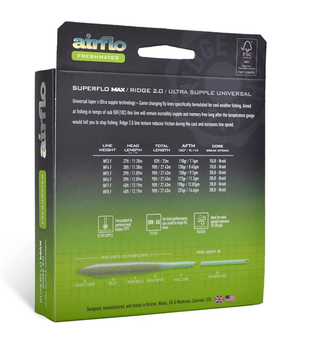 Airflow SUPERFLO MAX RIDGE 2.0 - ULTRA SUPPLE - UNIVERSAL TAPER Lines