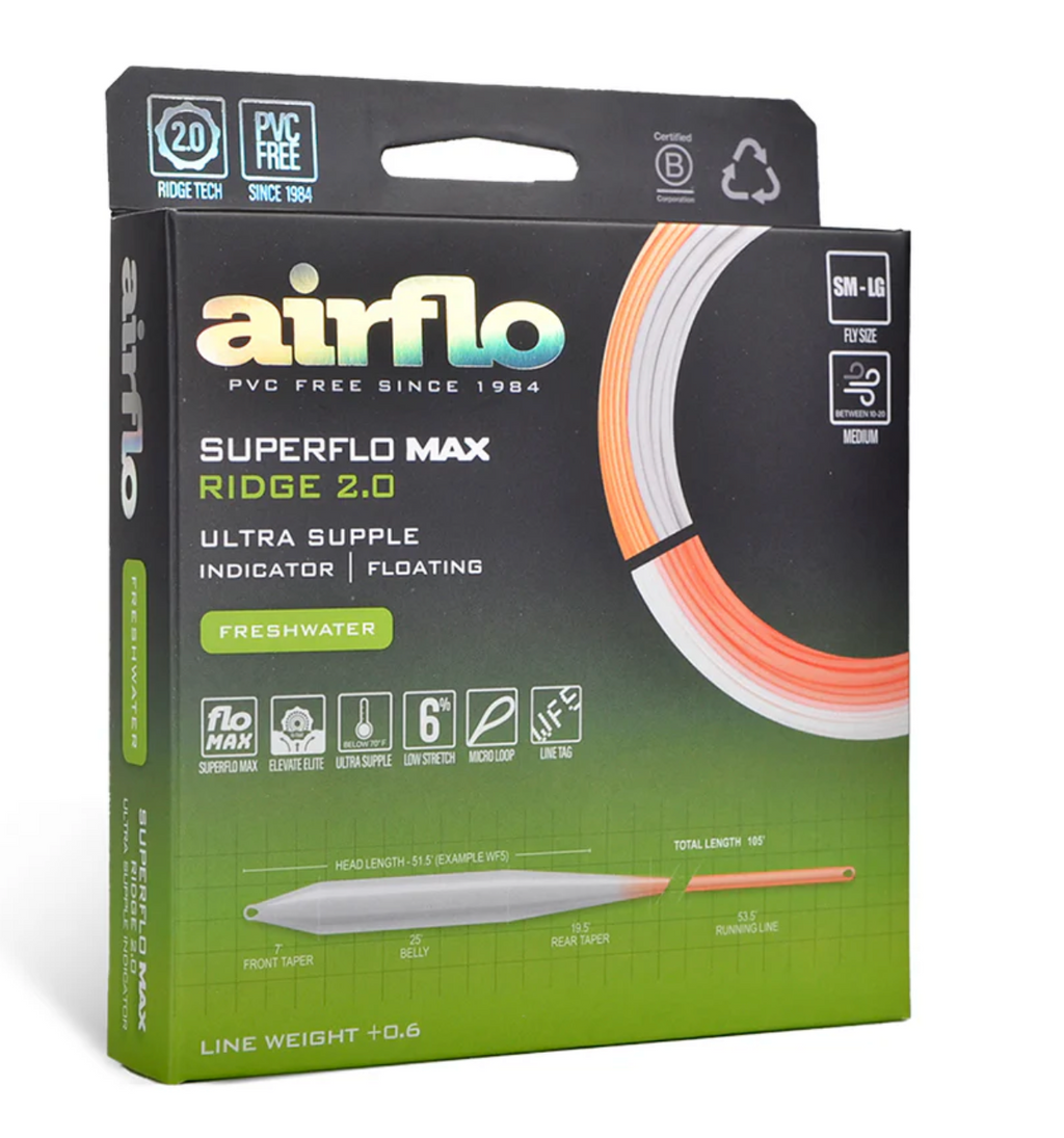 Airflo SUPERFLO MAX RIDGE 2.0 - ULTRA SUPPLE - INDICATOR TAPER Lines