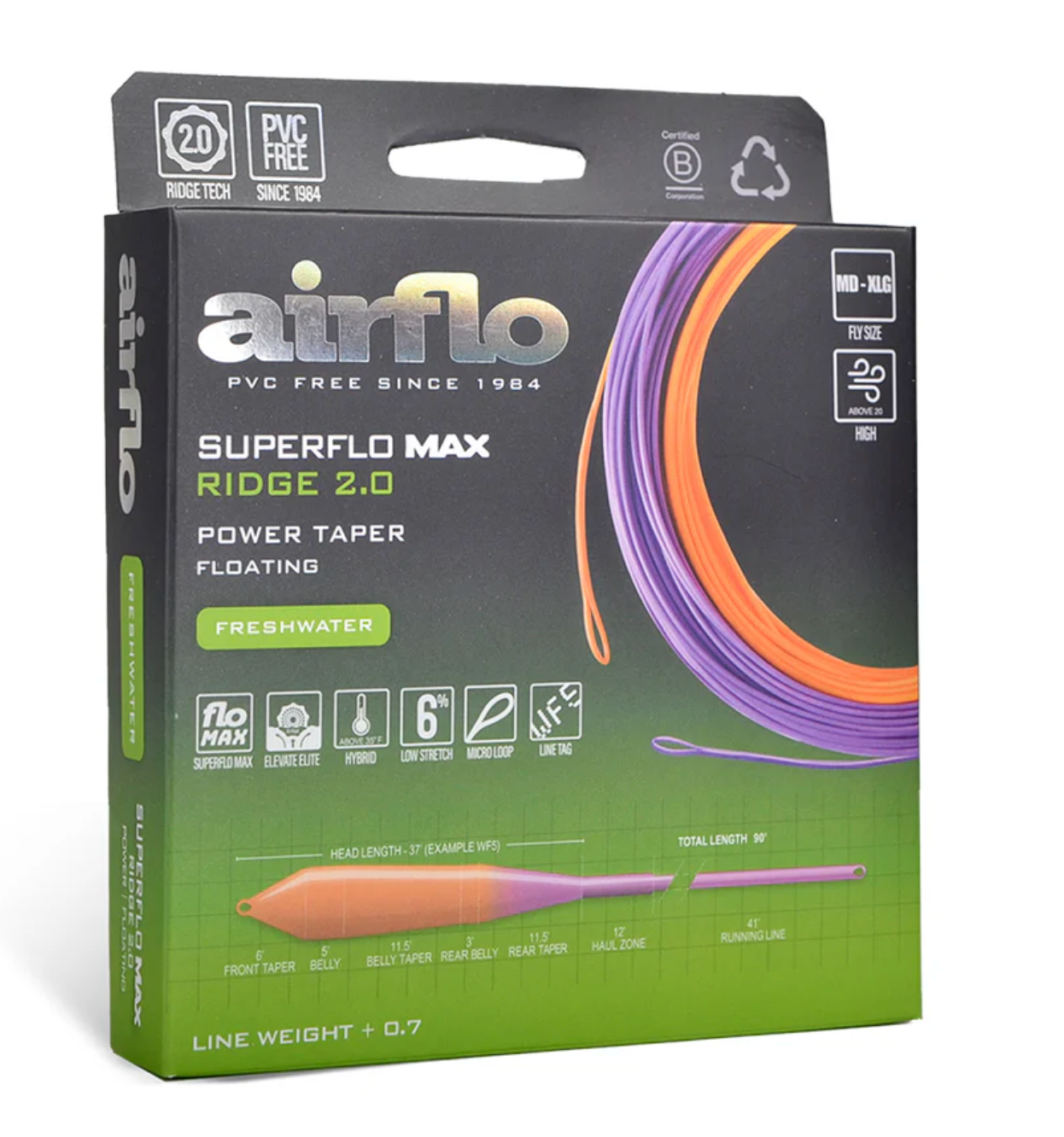 Airflo SUPERFLO MAX RIDGE 2.0 - TACTICAL TAPER Lines