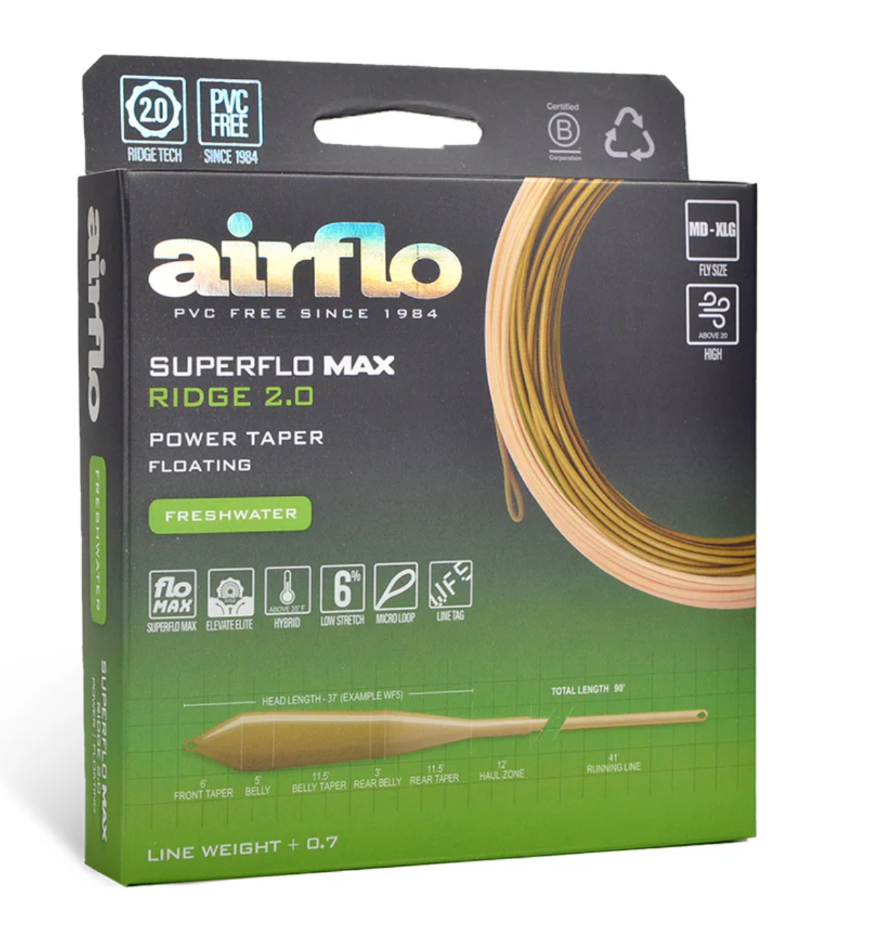 Airflo SUPERFLO MAX RIDGE 2.0 - TACTICAL TAPER Lines