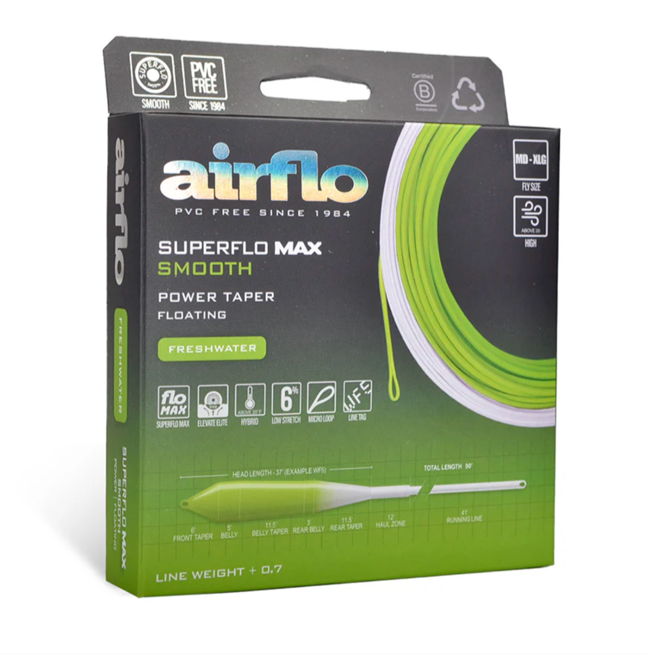 Airflo SUPERFLO MAX SMOOTH - POWER TAPER Lines
