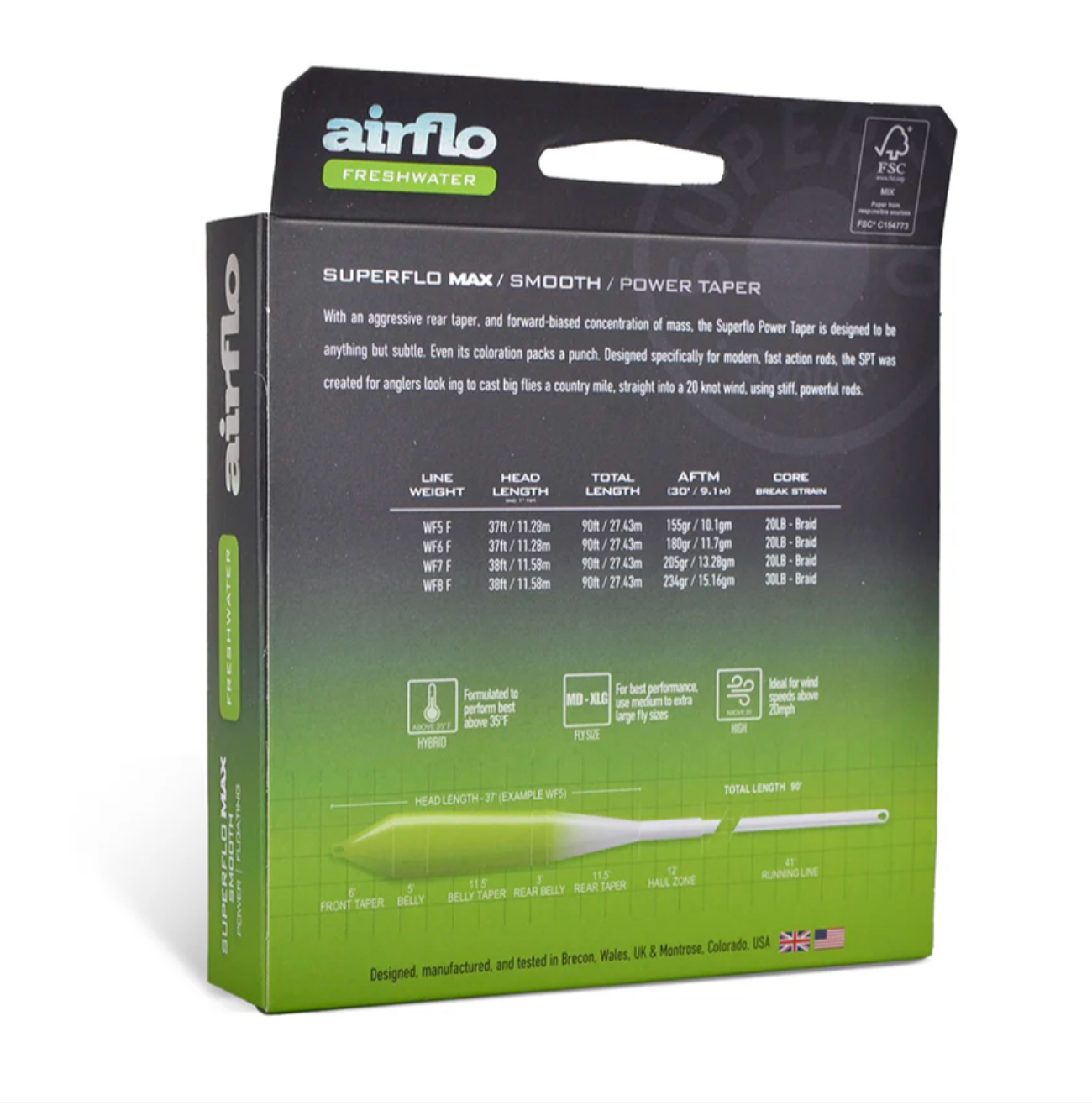 Airflo SUPERFLO MAX SMOOTH - POWER TAPER Lines