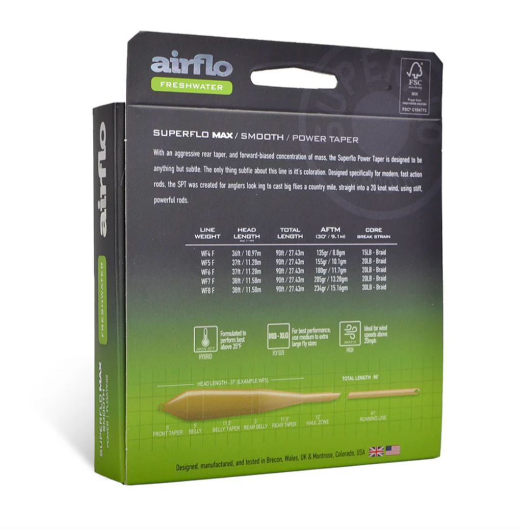 Airflo SUPERFLO MAX SMOOTH - POWER TAPER Lines