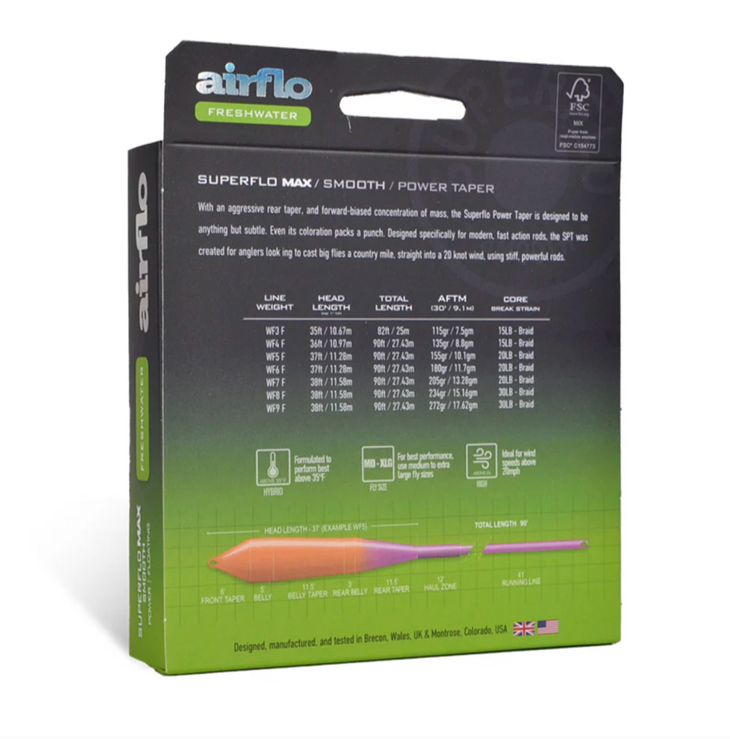 Airflo SUPERFLO MAX SMOOTH - POWER TAPER Lines