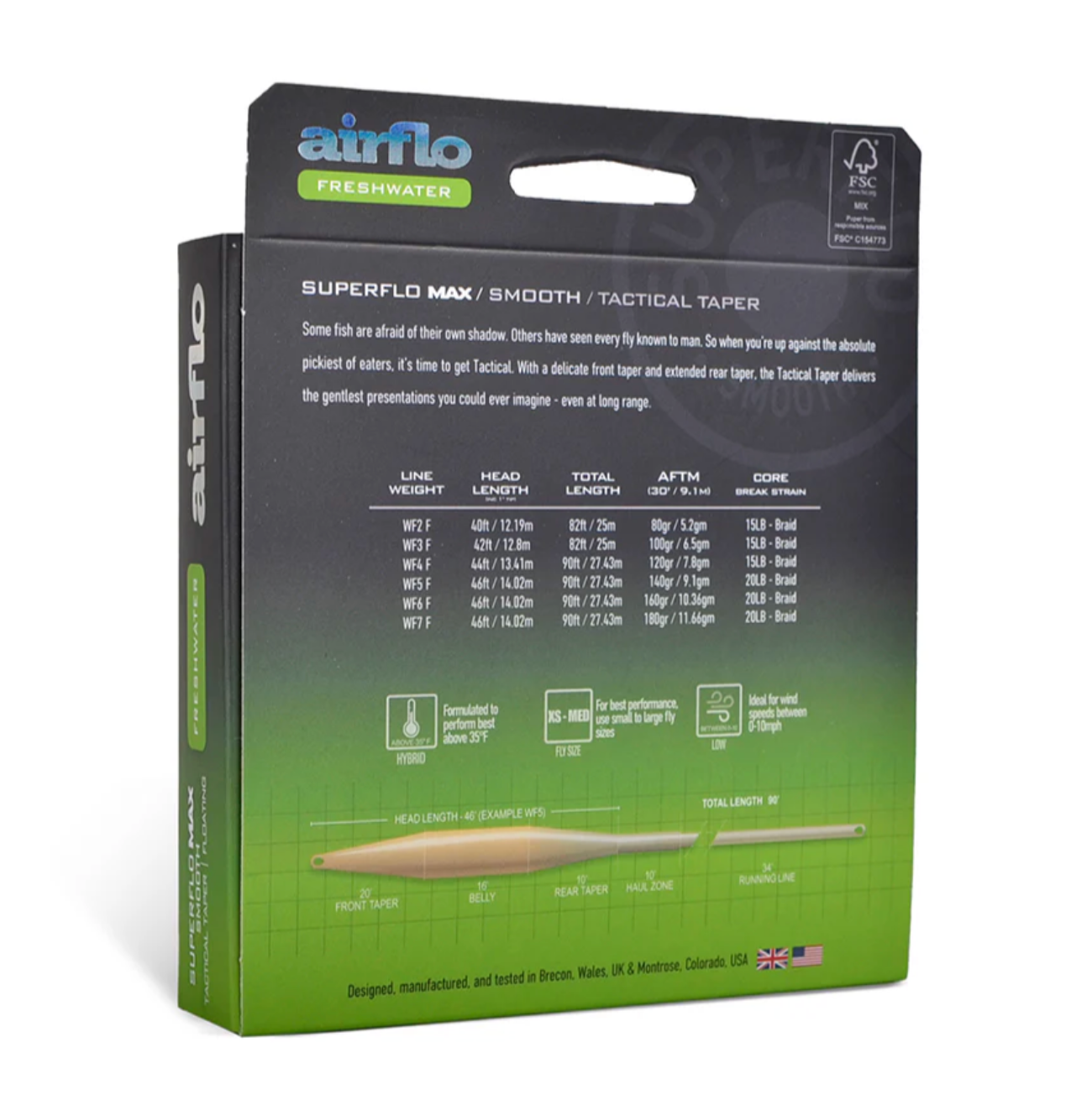 Airflo SUPERFLO MAX SMOOTH - TACTICAL TAPER Lines