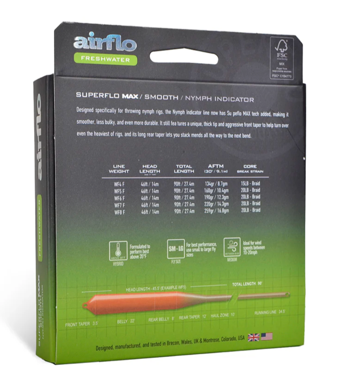 Airflo SUPERFLO MAX SMOOTH - NYMPH INDICATOR Lines