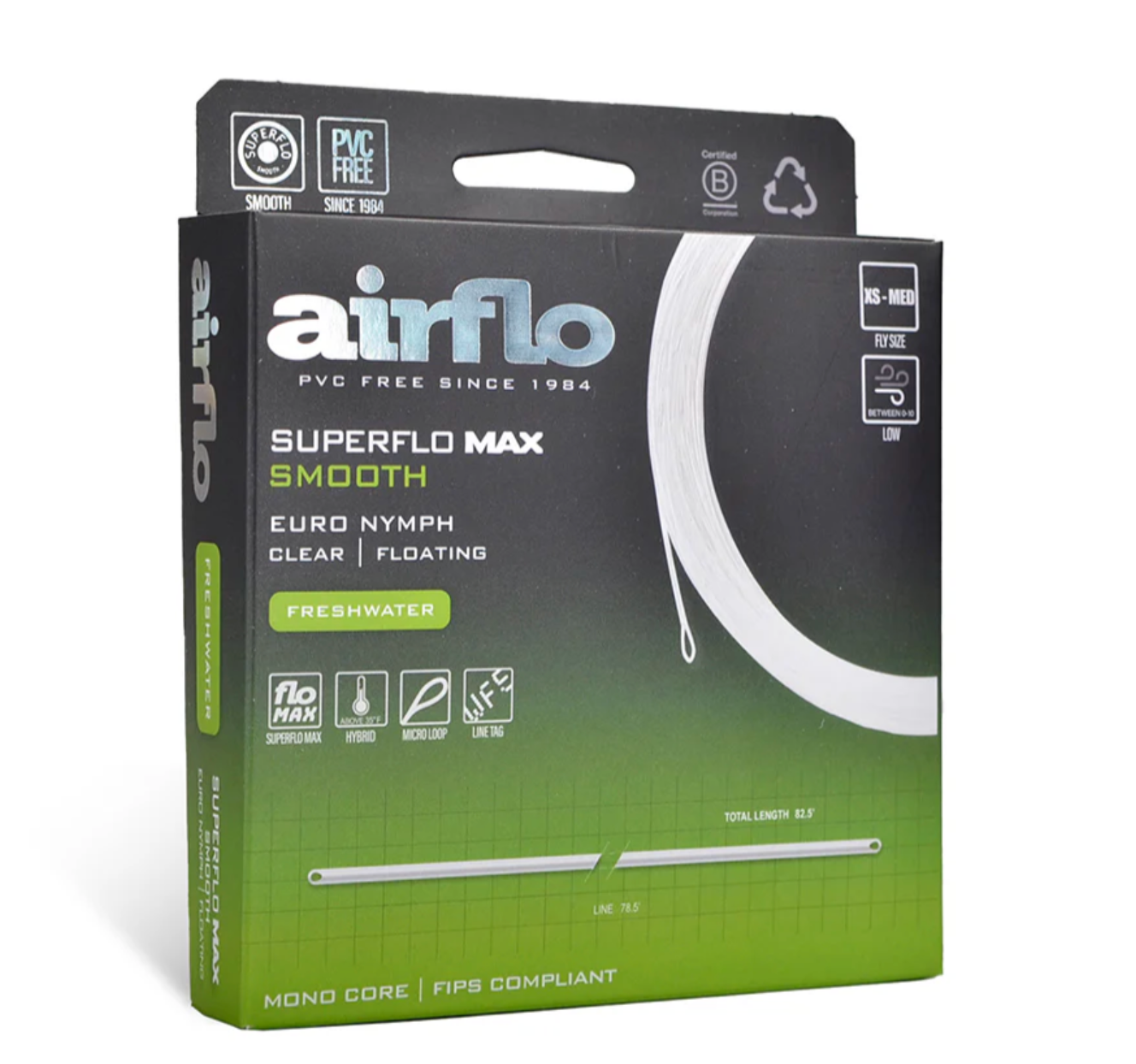 Airflo SUPERFLO MAX SMOOTH - EURO NYMPH - CLEAR MONO CORE Lines