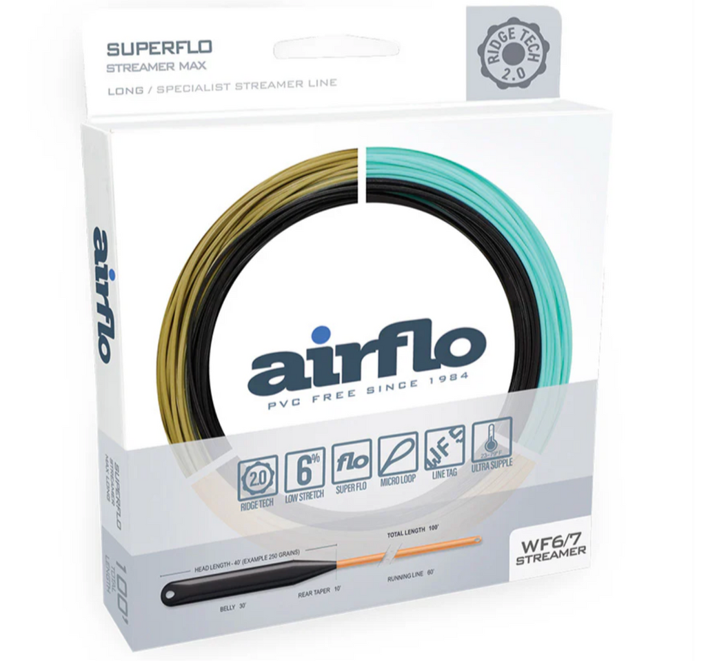 Airflo SUPERFLO RIDGE 2.0 STREAMER MAX LONG Lines
