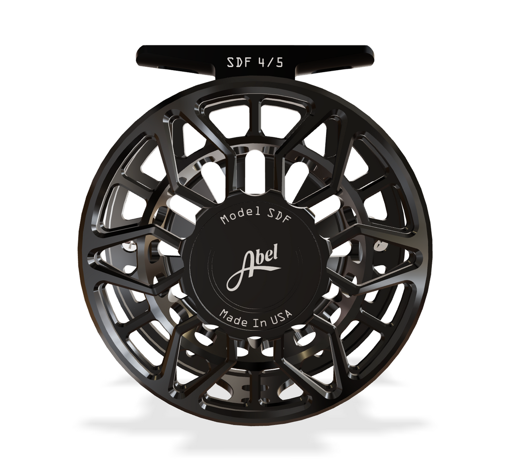 Abel SDF 4/5 Black (Black Knob, Plat Handle) Reel