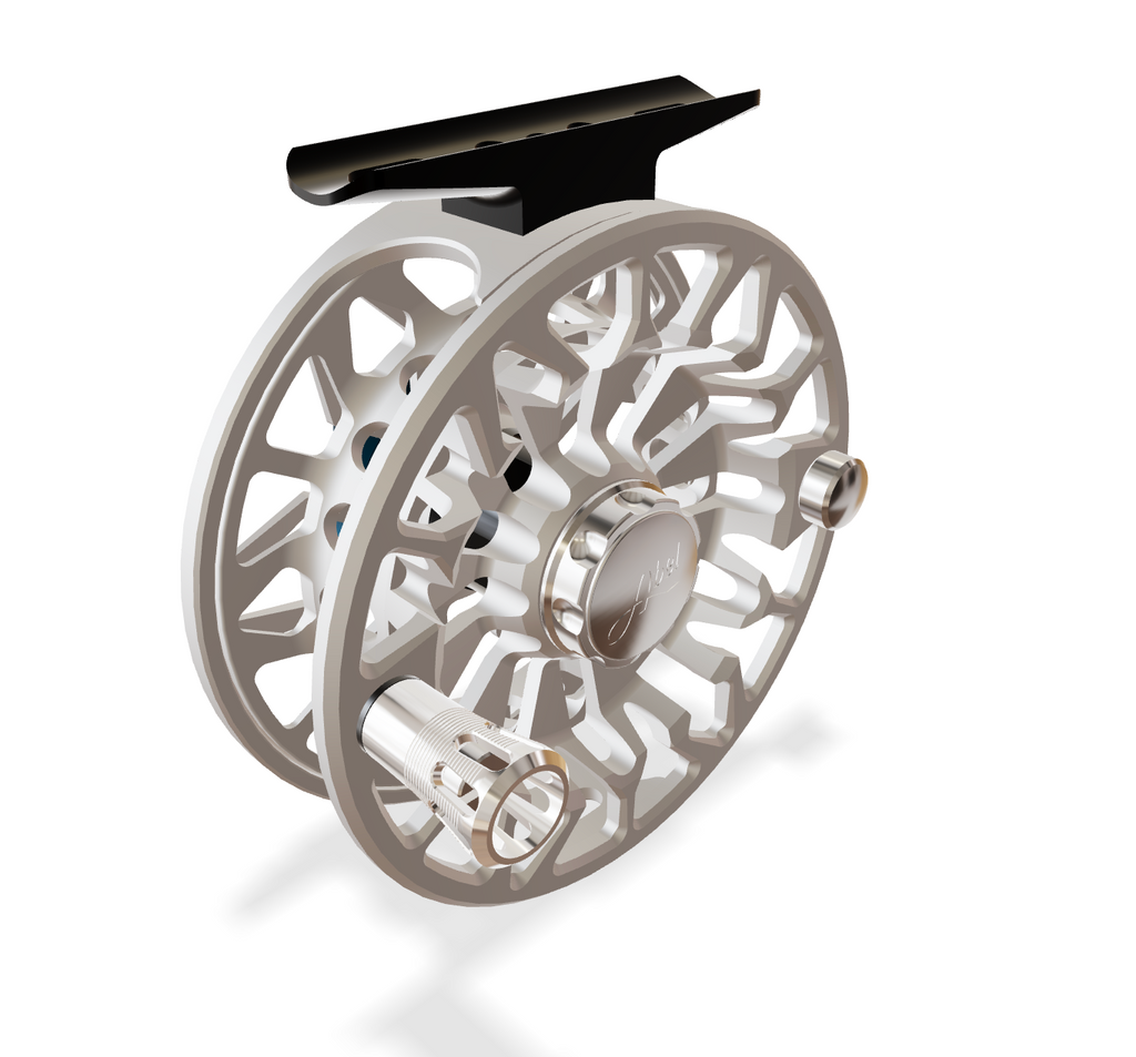 Abel SDF 4/5 Satin Plat (Satin Deep Blue Knob, Plat Handle) Reel