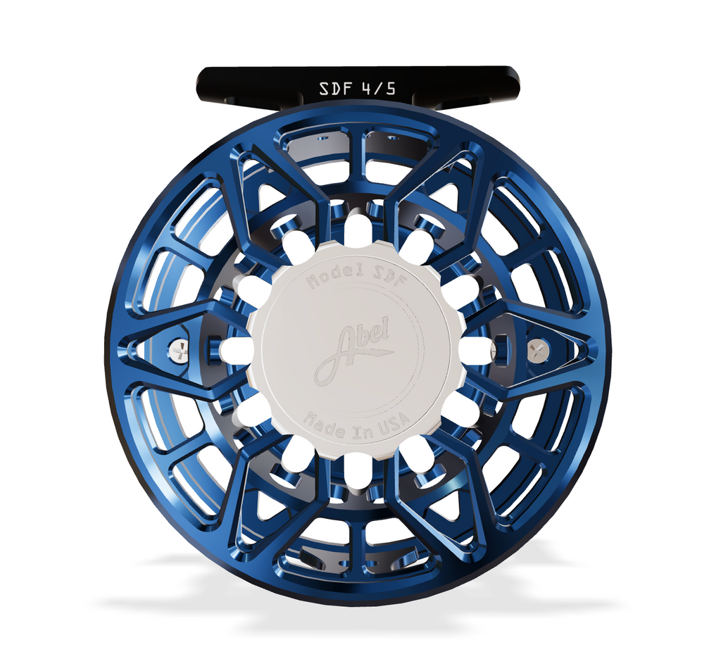 Abel SDF 4/5 Deep Blue (Plat Knob, Plat Handle) Reel