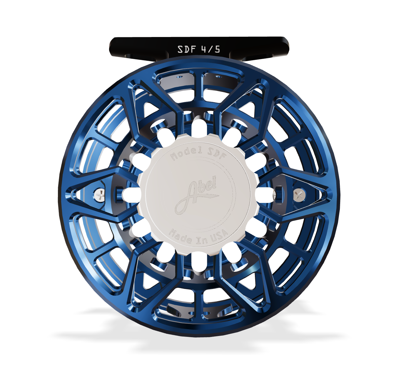 Abel SDF 4/5 Deep Blue (Plat Knob, Plat Handle) Reel