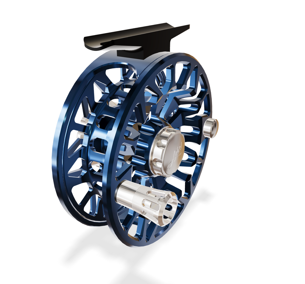 Abel SDF 4/5 Deep Blue (Plat Knob, Plat Handle) Reel