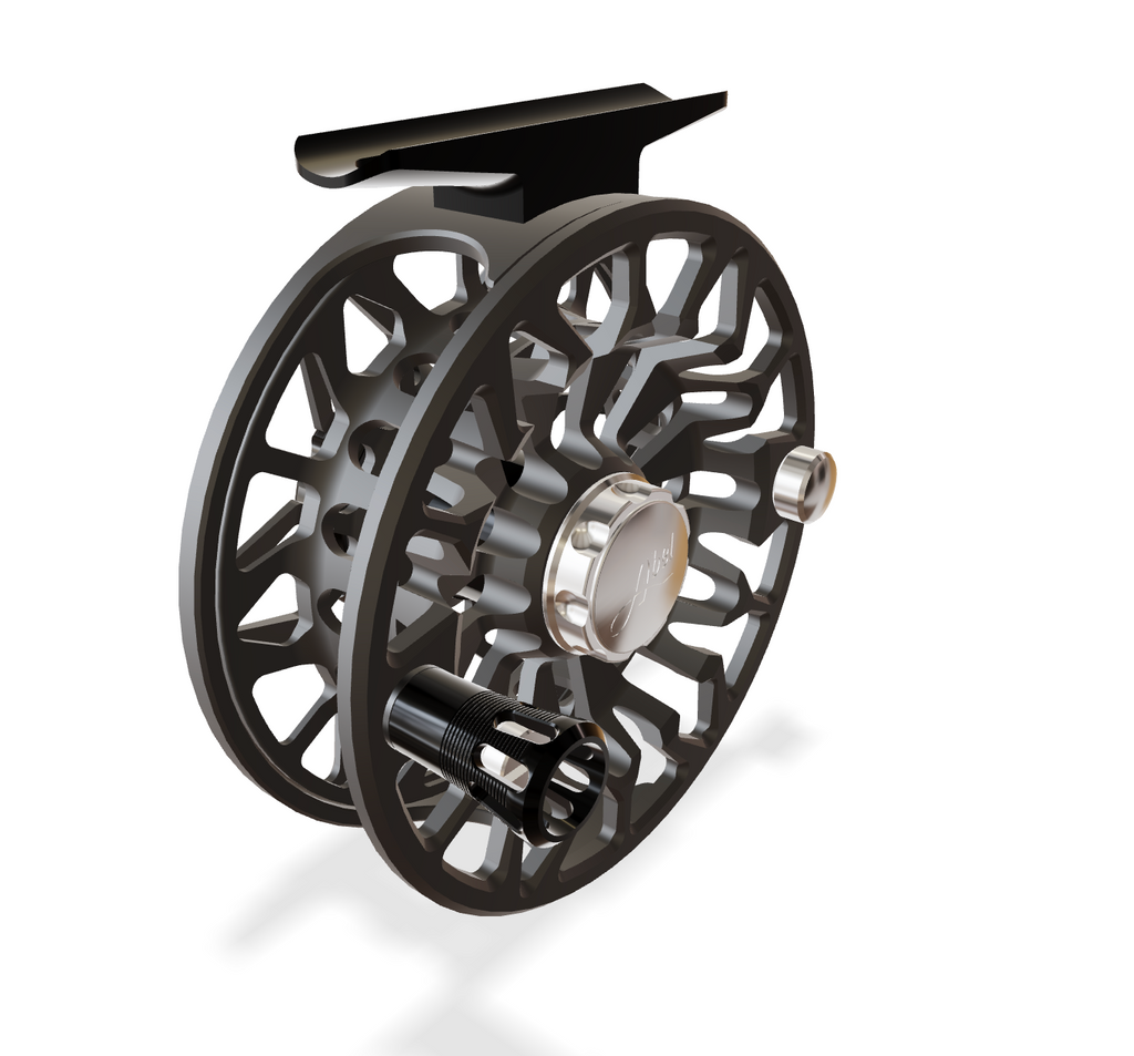 Abel SDF 5/6 Satin Grey (Black Knob, Black Handle) Reel
