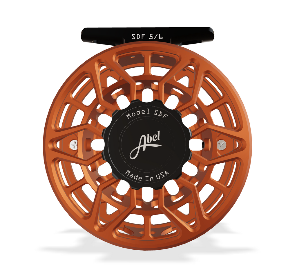 Abel SDF 5/6 Satin Bronze (Black Knob, Black Handle) Reel