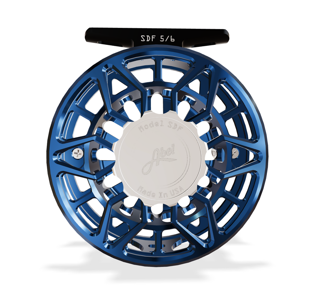 Abel SDF 5/6 Deep Blue (Plat Knob, Plat Handle) Reel