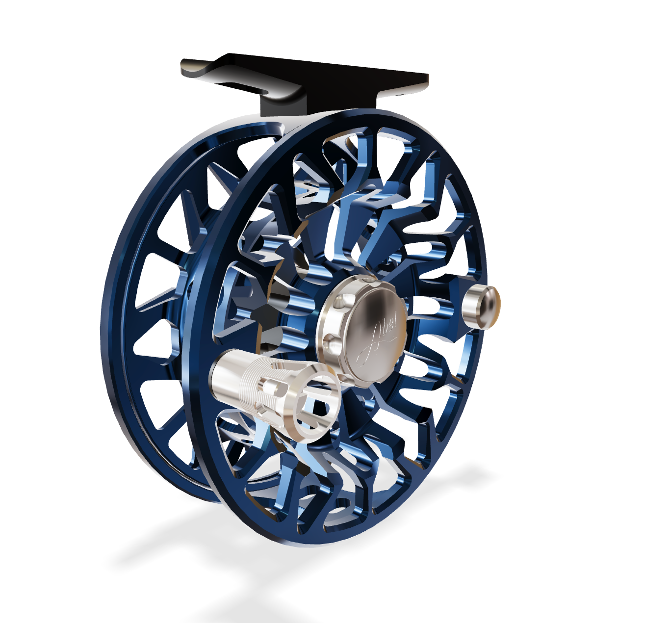 Abel SDF 5/6 Deep Blue (Plat Knob, Plat Handle) Reel