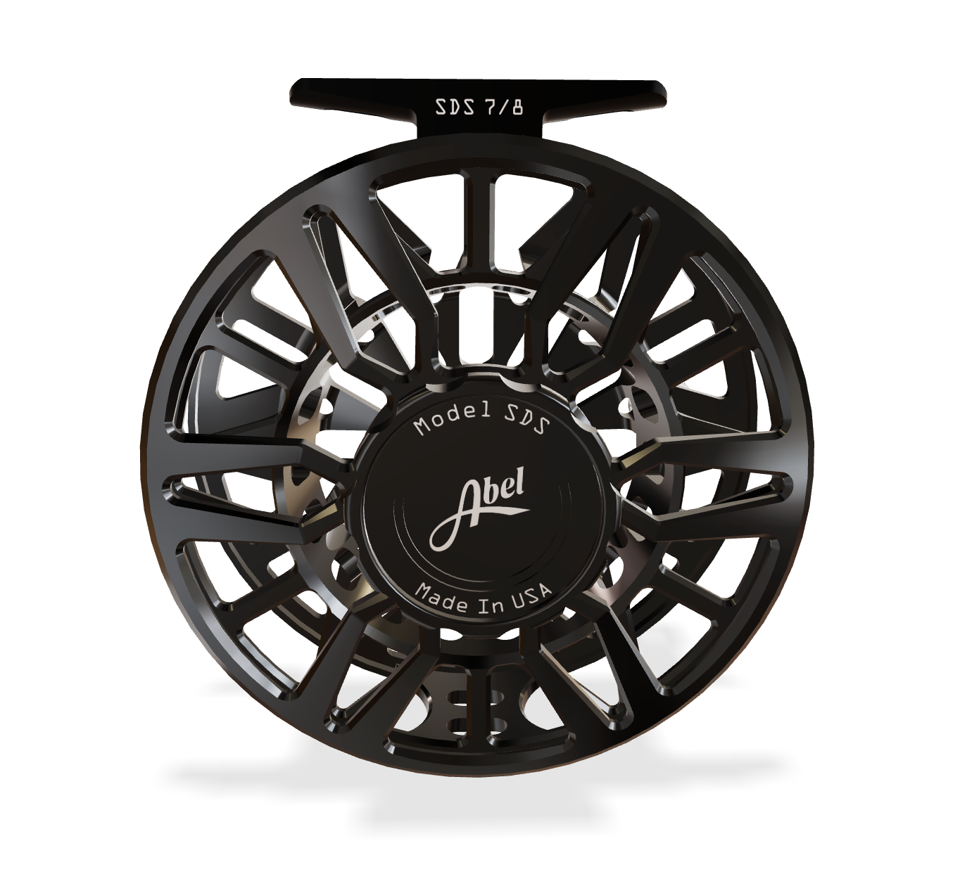 Abel SDS 7/8 Black (Black knob, Plat Handle) Reel