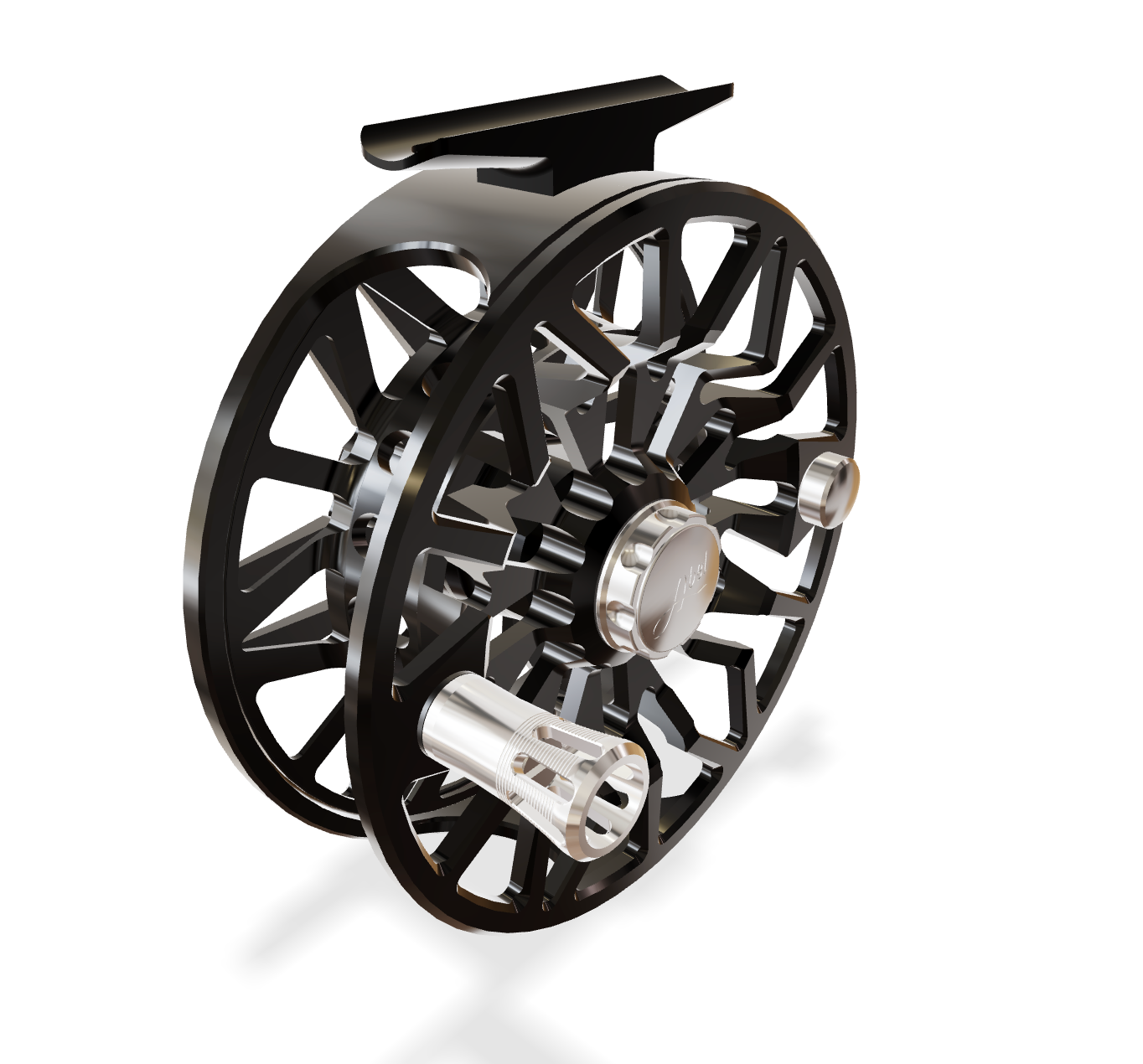 Abel SDS 7/8 Black (Black knob, Plat Handle) Reel