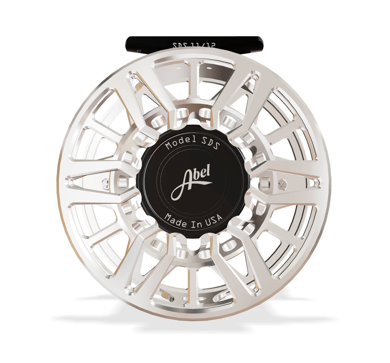 Abel SDS 11/12 Plat (Black Knob, Black Handle) Reel