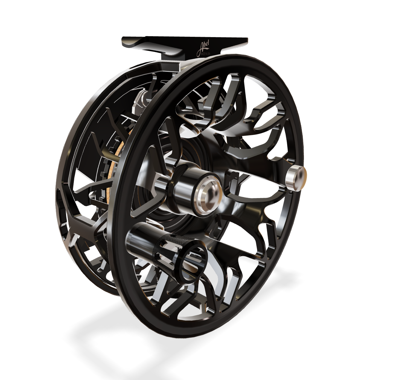 Abel Rove 7/9 Black (Black knob, Black Handle) Reel