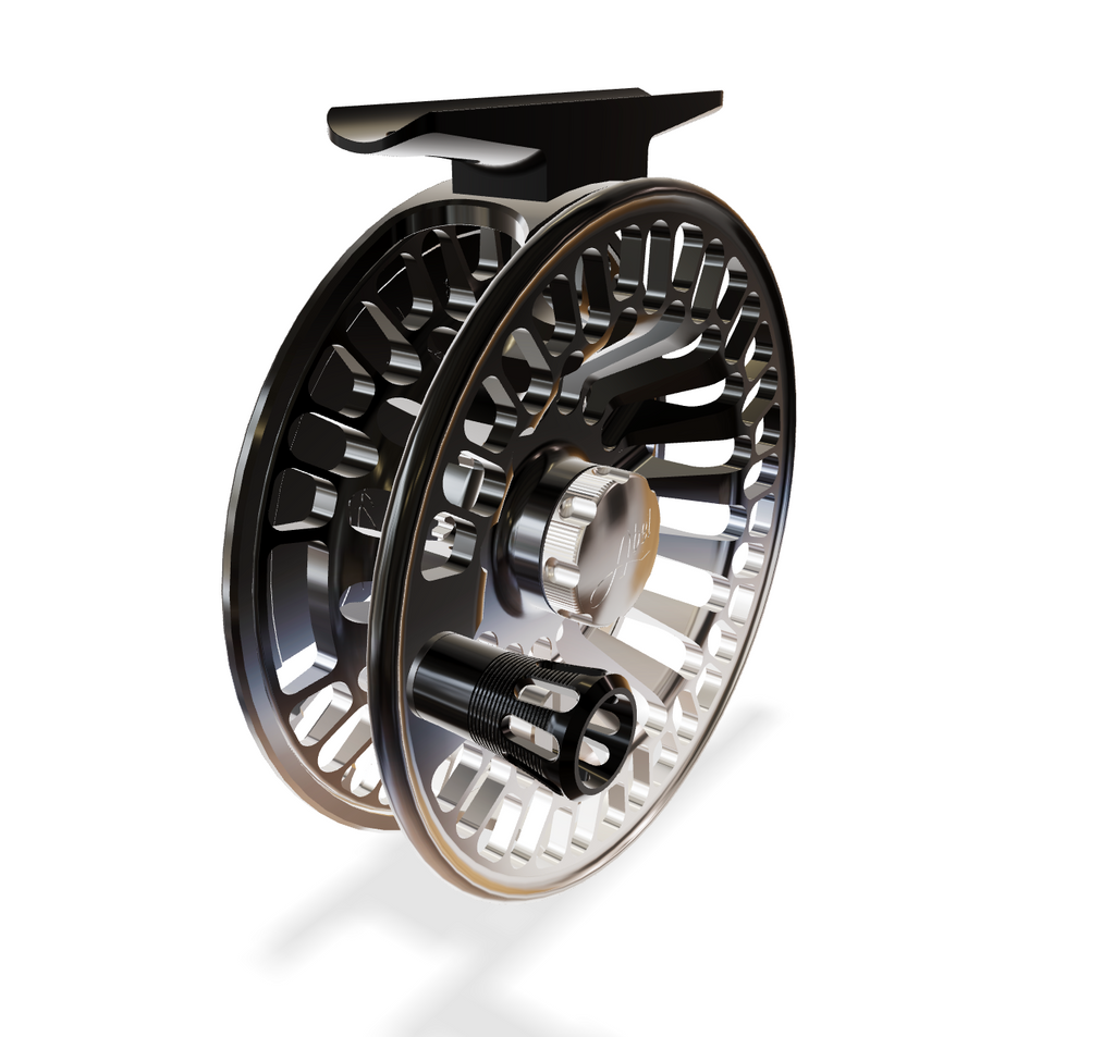 Abel TR 4/5 Black/Grey Fade (Black Handle) Reel