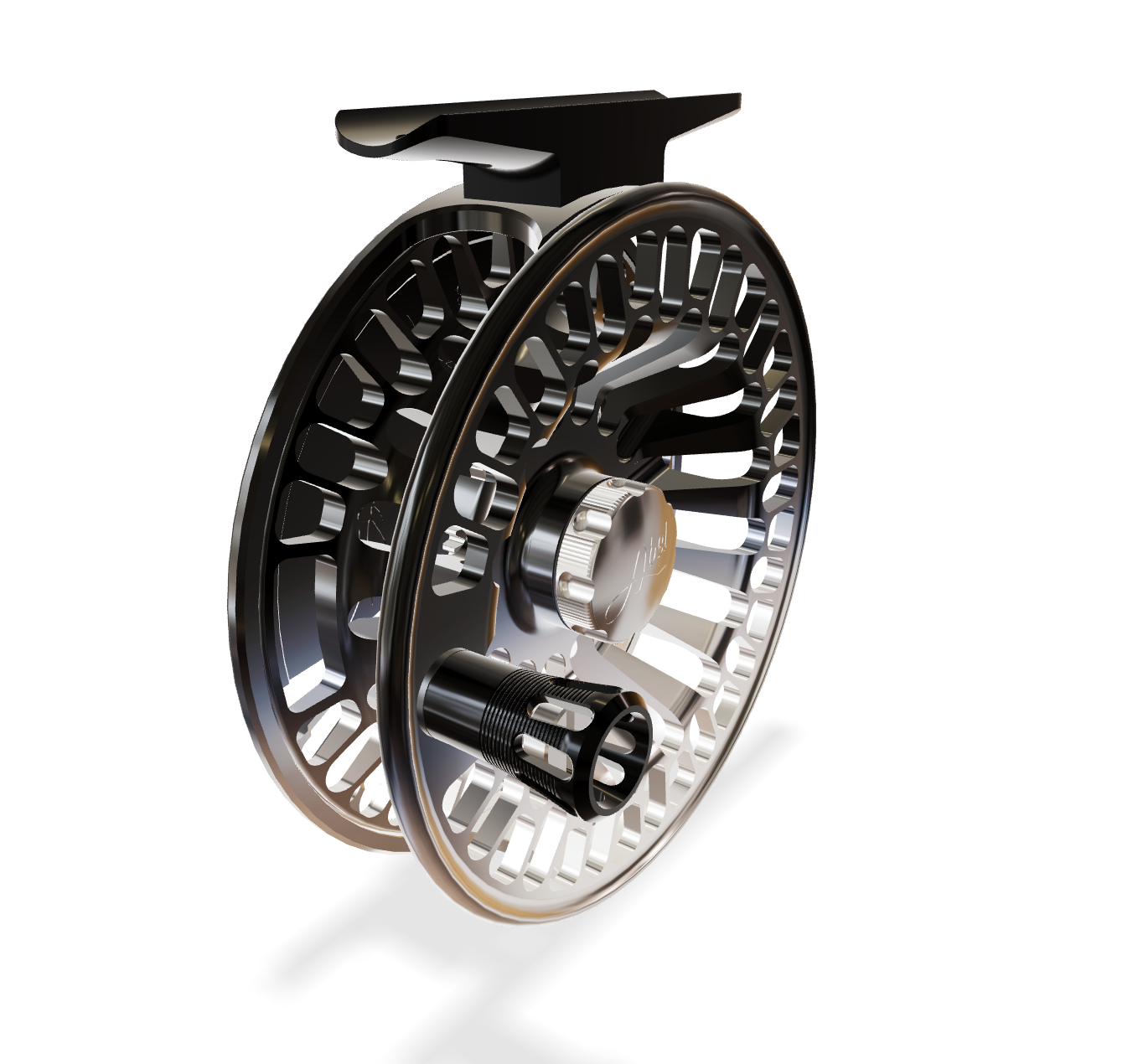 Abel TR 4/5 Black/Grey Fade (Black Handle) Reel