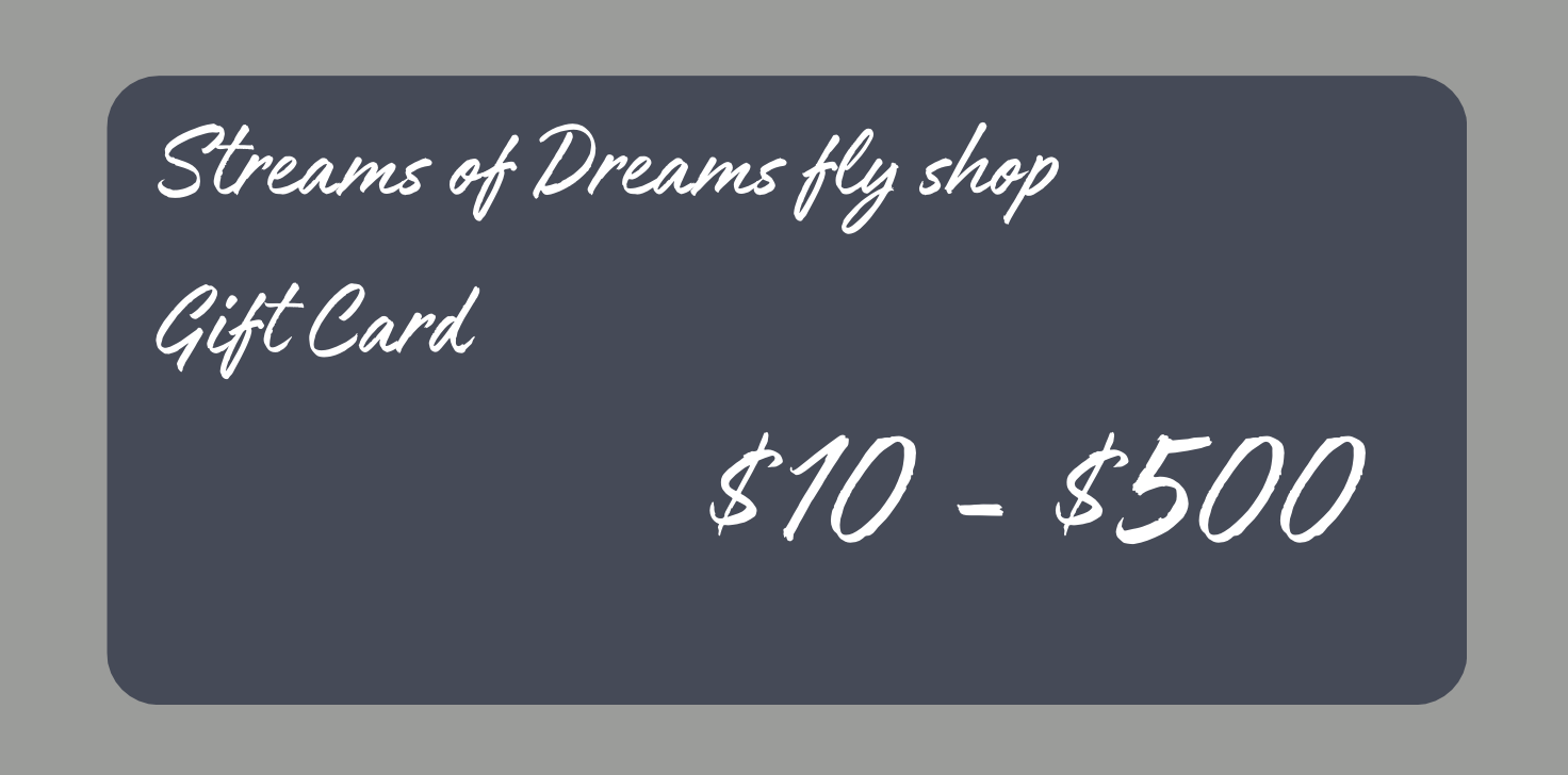 Streams of Dreams Fly Shop Gift Card