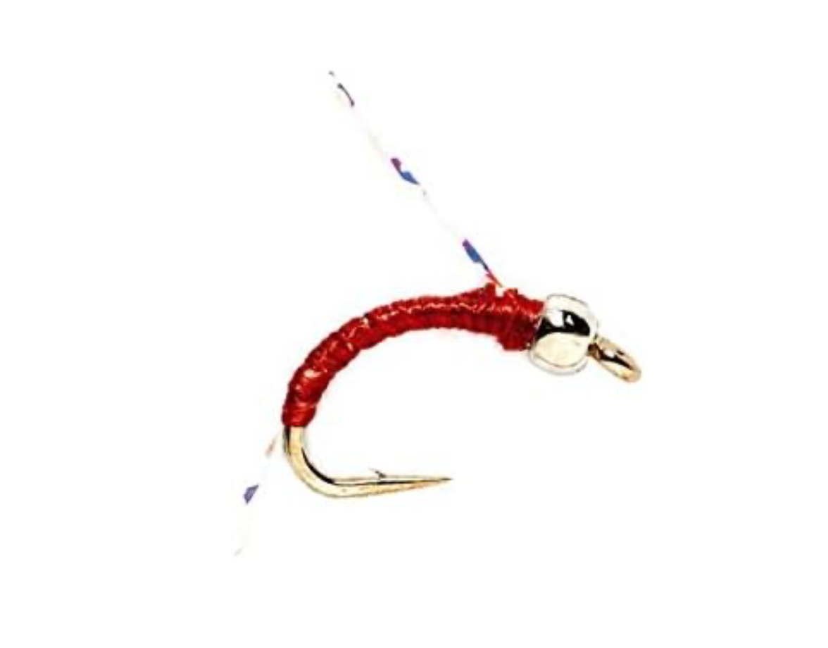 Fulling Mill Bead Head Micro Midge Red Nymph 12 or 60 pack Deal