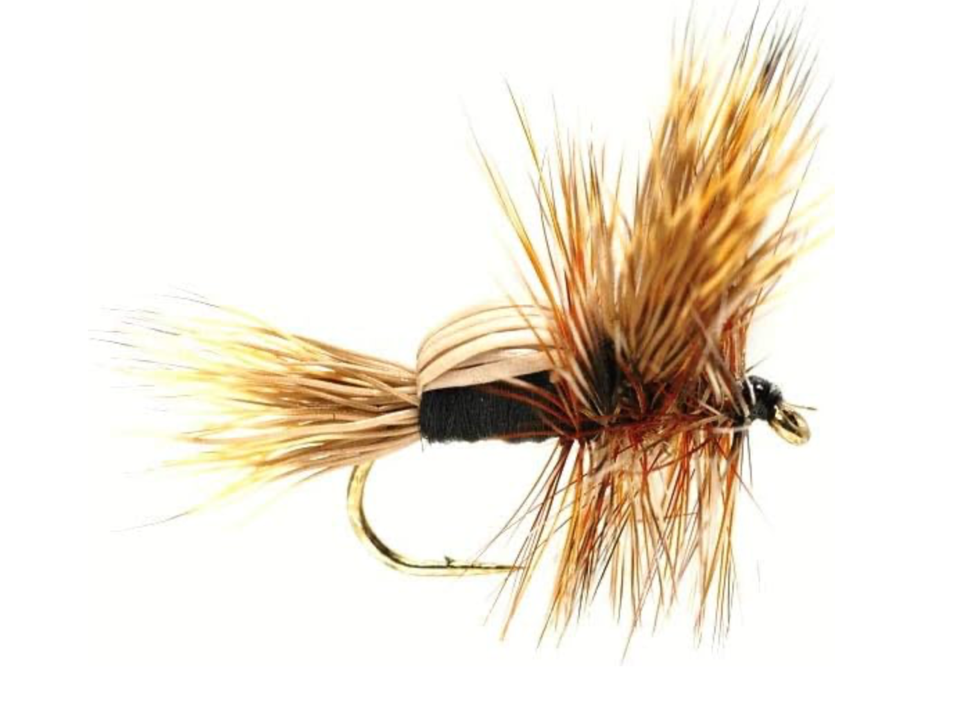 Fulling Mill Black Humpy dry fly 12 or 60 pack Deal