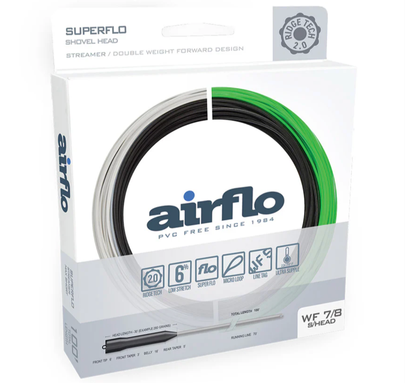 Airflo SUPERFLO RIDGE 2.0 SHOVEL HEAD Lines