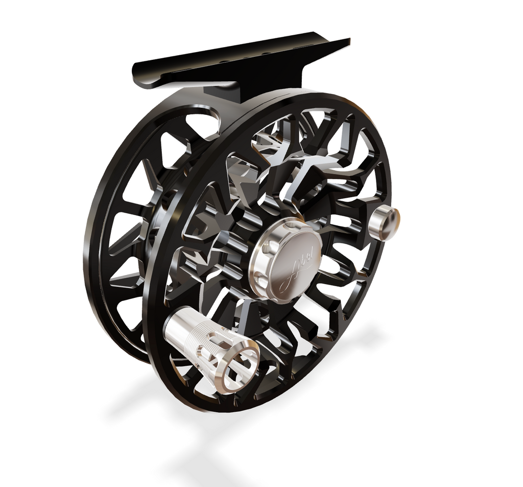 Abel SDF 5/6 Black (Black Knob, Plat Handle) Reel
