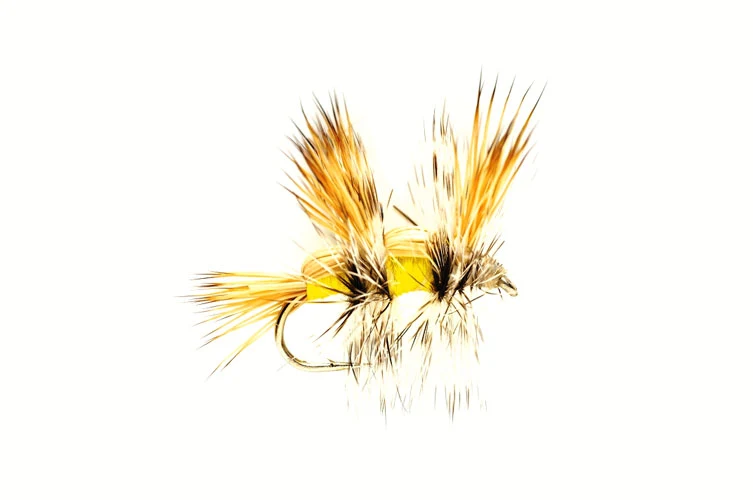 Fullingmill Double Humpy dry fly sz 14 (12 or 60 Pack Deal!!)