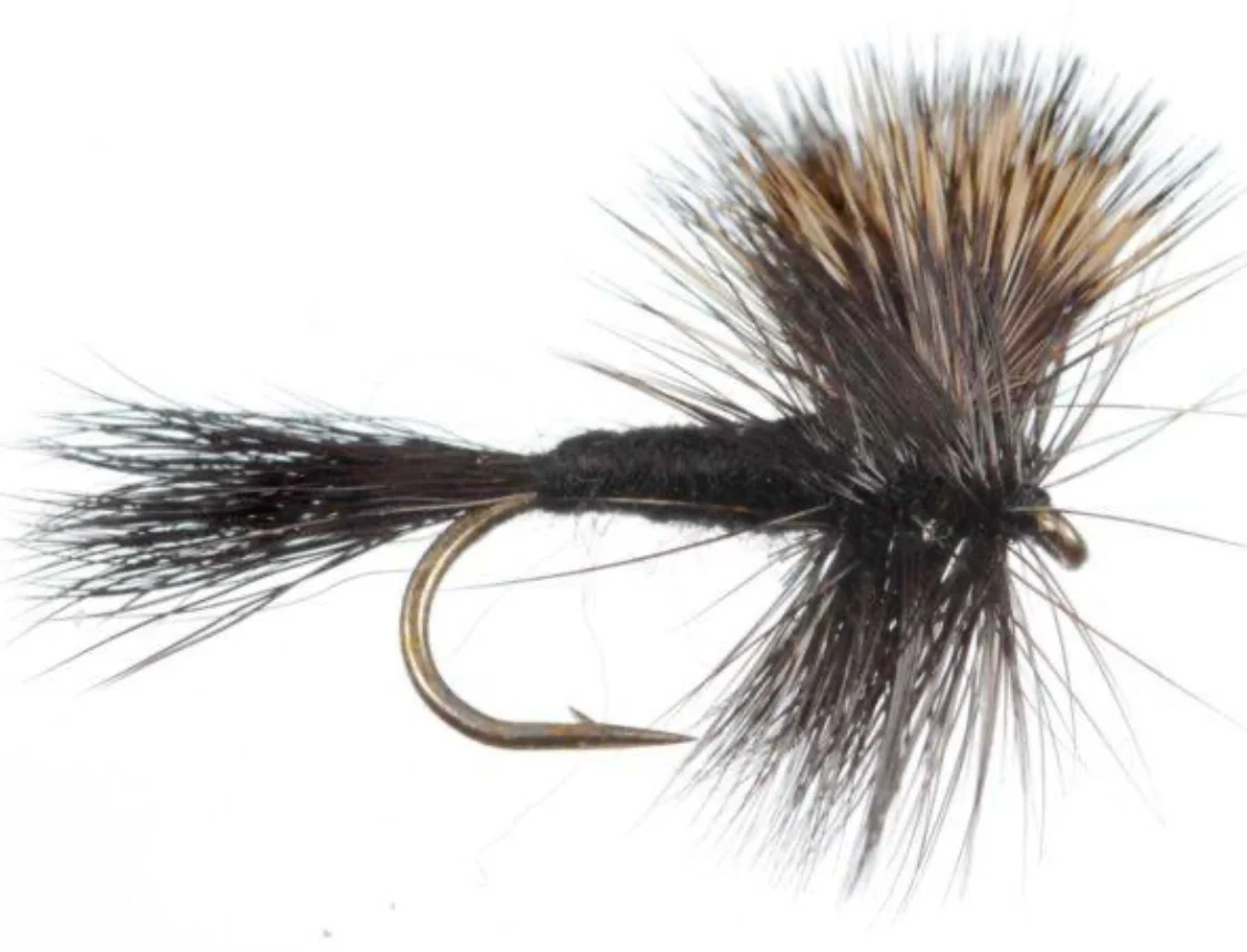 Fullingmill Black Wulff dry fly (12 or 60 Pack Deal!!)