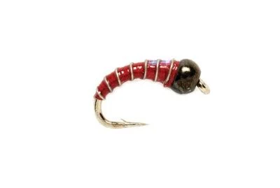 Fullingmill Red Mirage Zebra Midge Nymph (12 or 60 pack Deal)