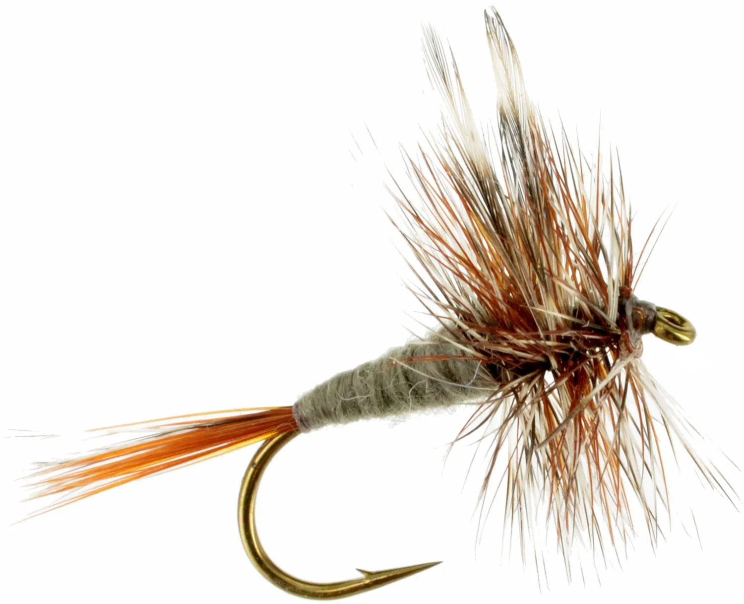 Fullingmill Adams thorax dry fly sz 16 (12 or 60 Pack Deal!!)